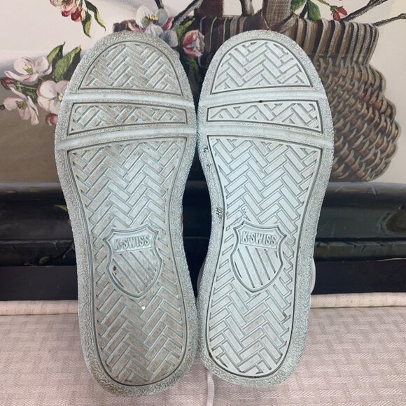 K-Swiss Court Plaisades Womens Size 7.5 White & Iridescent Accents Sneakers - Picture 6 of 7